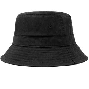 Chokolids Classic Washed Cotton Bucket Hat in Black